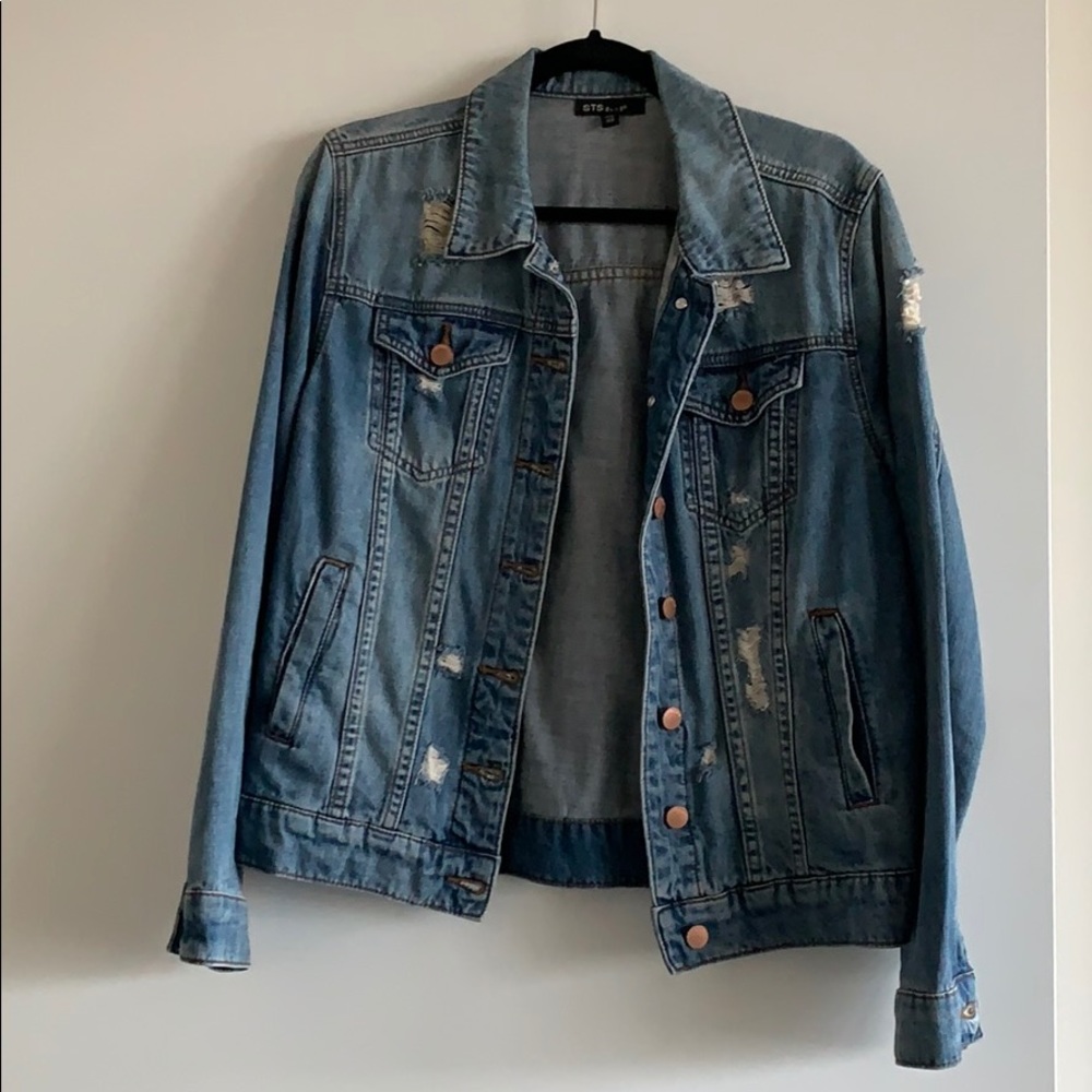 Distressed Denim Jacket